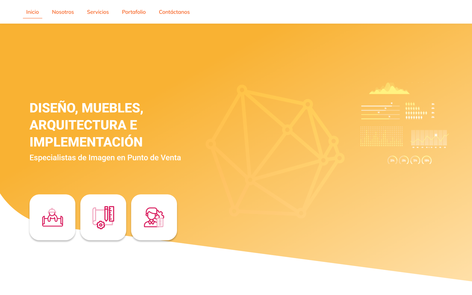 Captura del sitio web de Partner Display